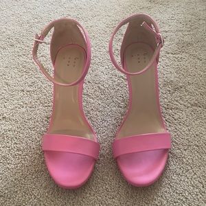 Hot pink pumps